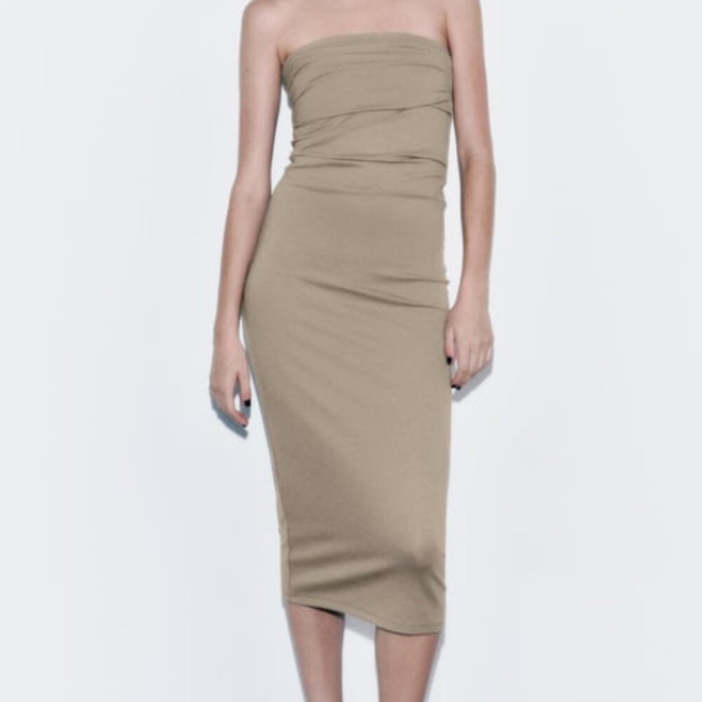 Zara Bandeau Midi Dress